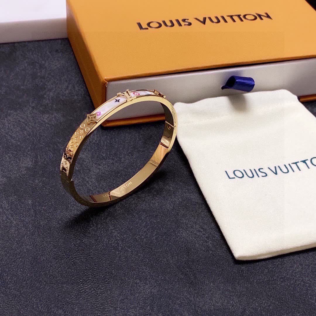 Louis Vuitton Monogram Enamel Bangle Bracelet